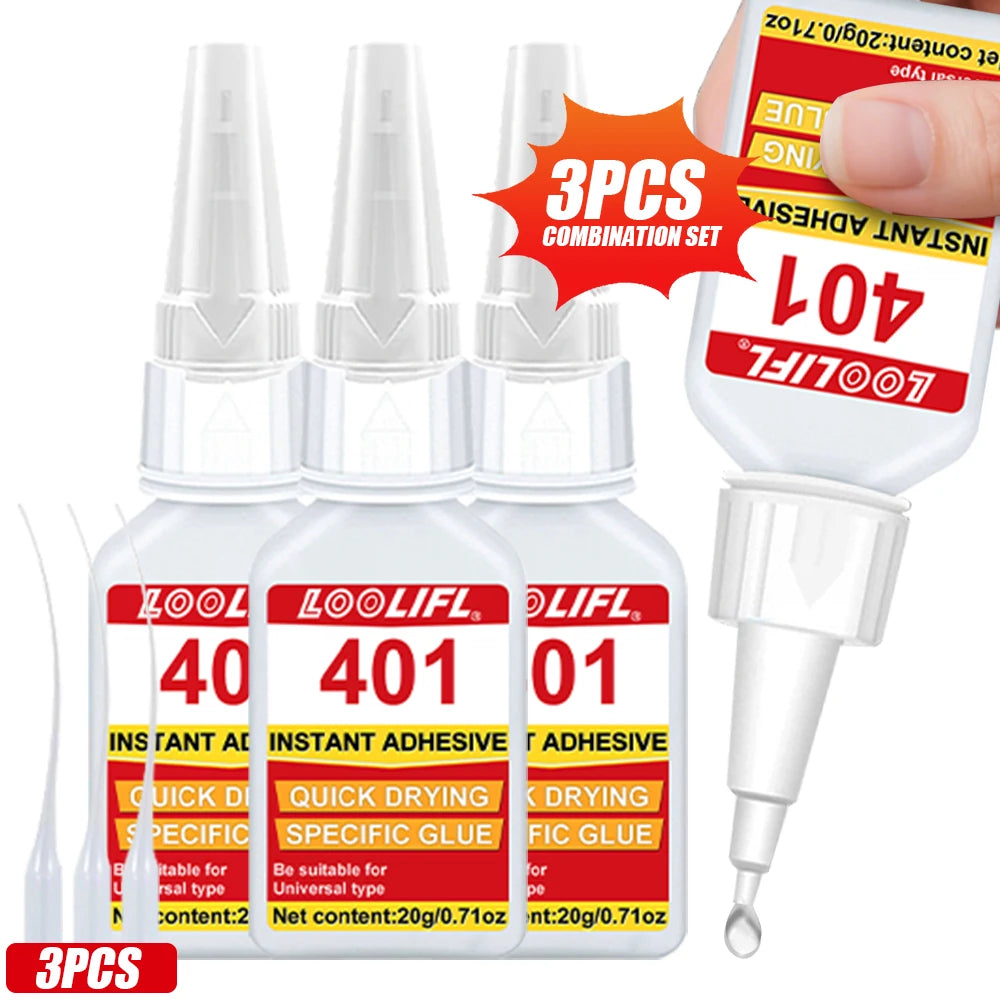 Loolifl-3-Pack Strong Shoe Repair Glue, Super Universal Waterproof Adhesive for Professional Shoemakers, Fast-Drying and Wear-Resistant