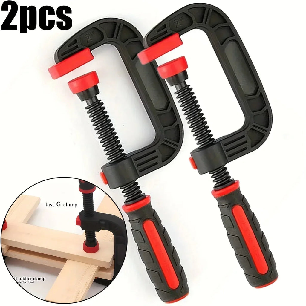 7-inch Heavy-Duty Spring Clamps Strong G Type Plastic Clamp Quick Release 2 Inch Jaw Opening for Woodworking DIY Carpentry Tools