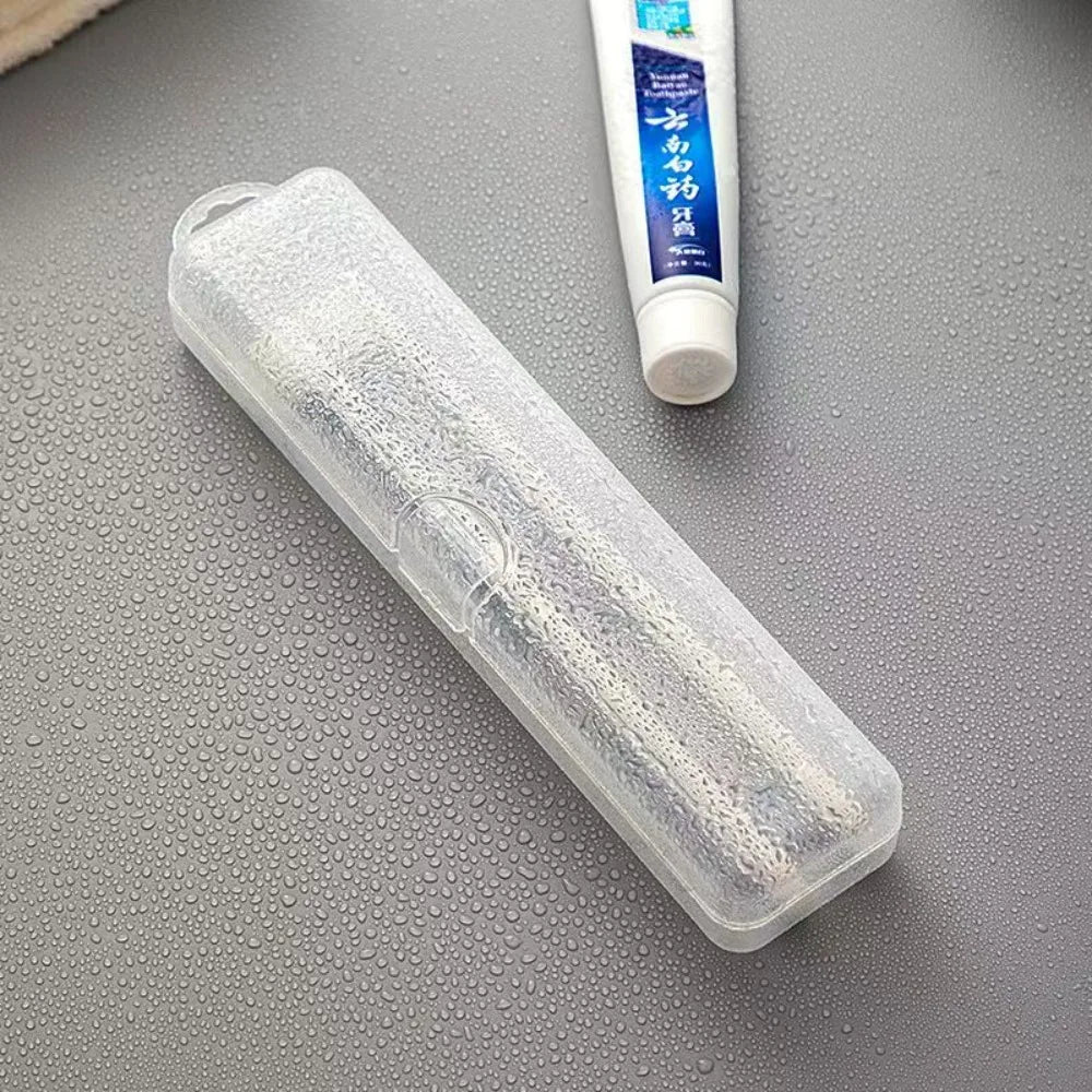 1/2/3PCS Portable Toothbrush Case Storage Organization Toothbrush Holder Transparent Travel Plastic Toothpaste Storage Box