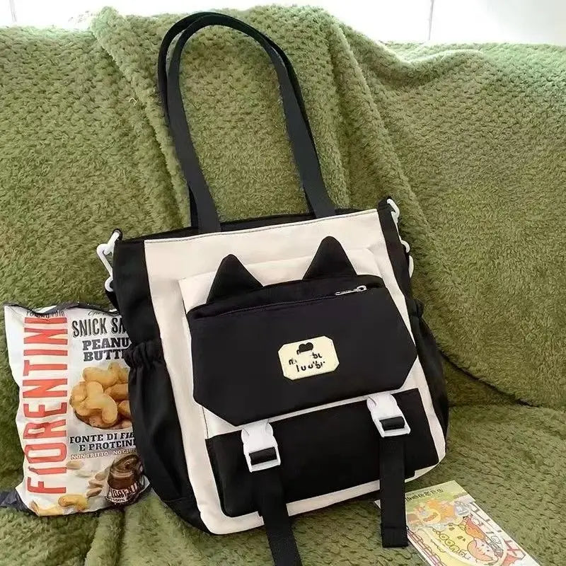 Japanese Girls' College Cute Shoulder Bag Student Classroom Bag Large Capacity Versatile Crossbody Bag