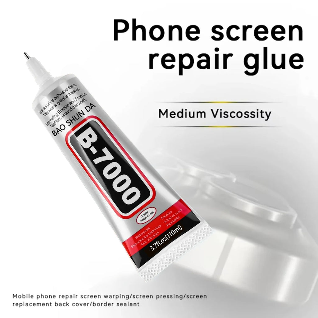 B7000 Super Glue 4PCS 110ML Waterproof Semi-Fluid Adhesive for Mobile Phone Repair DIY Jewelry Crafts Metal Resin Projects.
