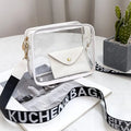 Fashion PVC Crossbody Bags Handbag with Small Phone Bags Shoulder Bag Transparent Jelly Bag Women
