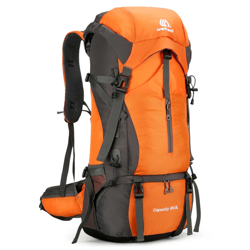70L Travel Backpack Hiking Backpack Water-resistant Climbing Camping Backpack Travel Daypack with Rain Cover Climbing Bag
