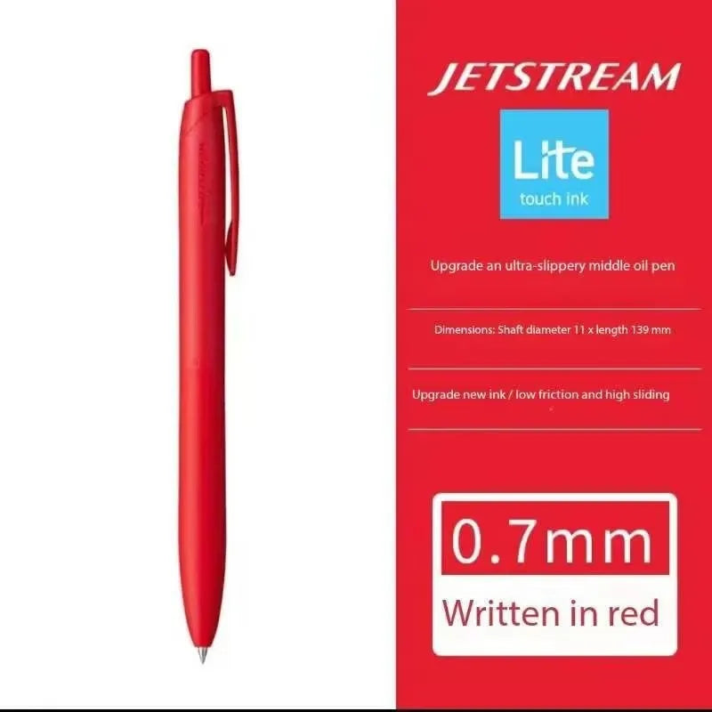 Uni Permanent Ballpoint Pen Jet Stream Anti-slip Cloudy Recycled Eco Shell Friction Super Smooth Ink Oil Pens Portable Supplies