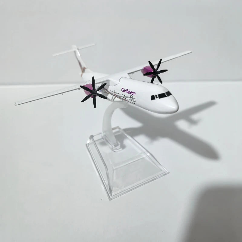 JASON TUTU 16cm Caribbean ATR Plane Airplane Model Aircraft Model Diecast Metal 1/400 Scale Planes ﻿