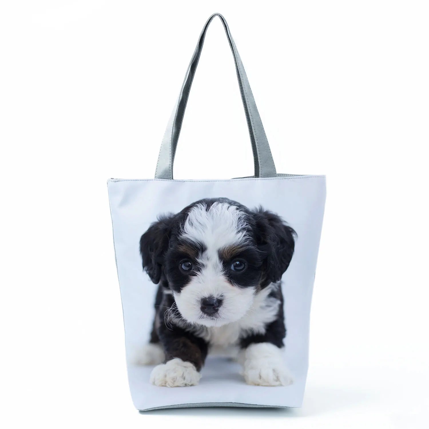 Cute Maltese Dogs Print Handbags Casual Women Shopping Bag Large Capacity Foldable Shoulder Bags Eco Reusable Travel Beach Totes