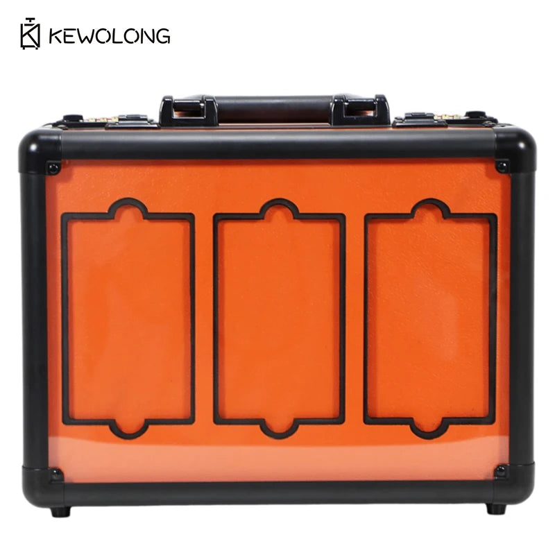 Aluminum Alloy Graded Card Storage Box, Double Layer 3 Slot PSA BGS Trading Card Case, Secure Lockable Carrying Case