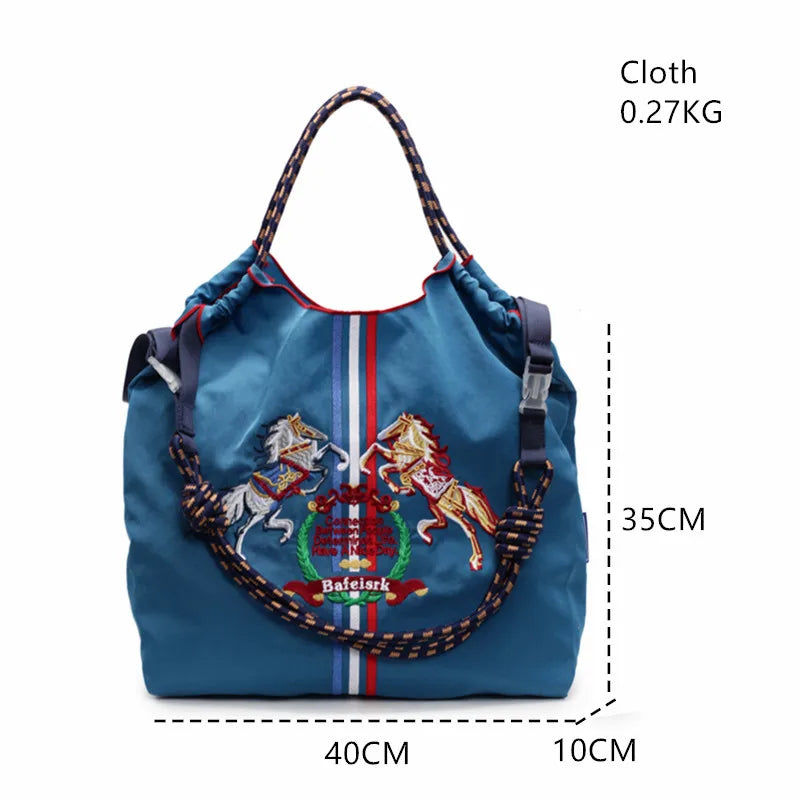 Fashionable Large Capacity Ma'am Canvas Bag 2025 New Cloth Shoulder Tote Bags Drawstring Shopping Handbag Thin Style Canvas Bag