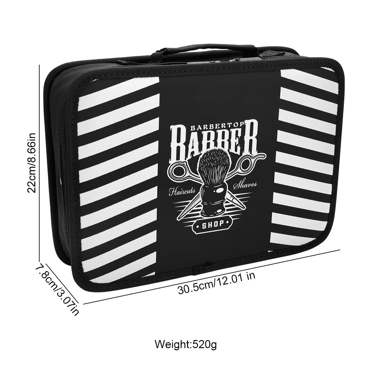 Large Capacity Barber Tool Storage Bag Multi-Function Organizer for Haircut Scissors Clippers Combs Styling Tools Valise Case