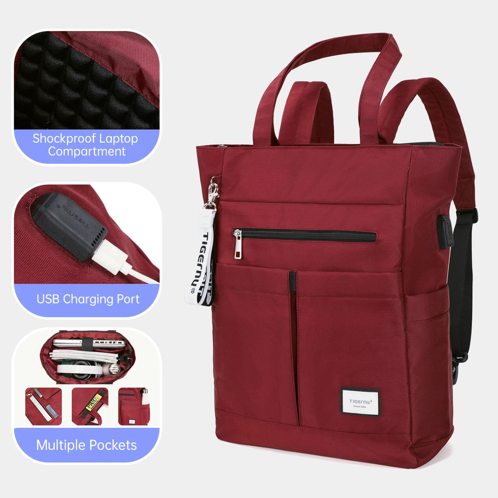 Tigernu Backpacks For Women 14 15.6inch Laptop Backpack Female Bag Women Shoulder Bags Girls Tote Bag Travel Backpacks