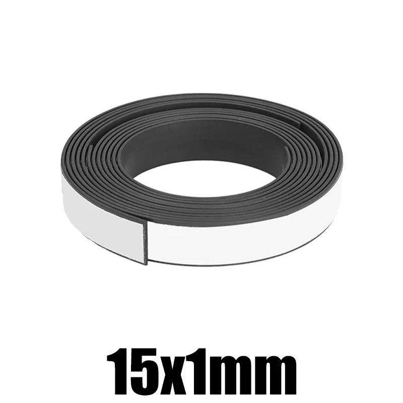 Self Adhesive Magnetic Tape Cuttable Rubber Magnetic Strip For Fridge Wall DIY Photo Poster Fixing Tape Home Office Storage Tool
