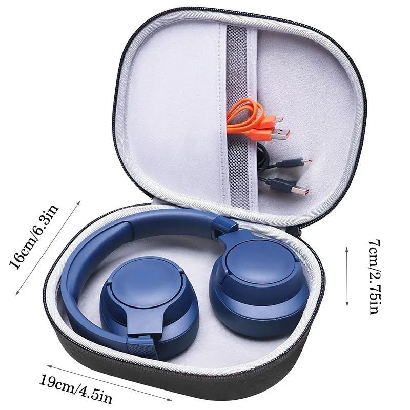 EVA Hard Case for JBL Live 770NC/660NC/650BT/400BT/500BT and JBL Tune 770NC/710BT/720BT/760NC Bluetooth Wireless Headphone