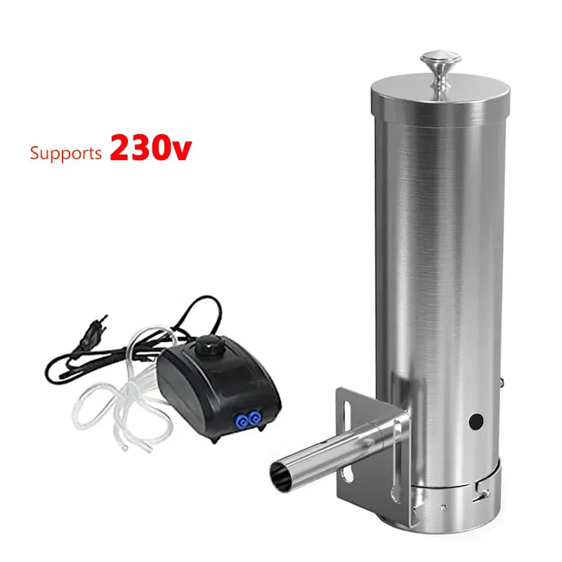 Wood Pellets Outdoor Cold Smoke Generator Portable Electric BBQ Smoker with Lid and Air Pump