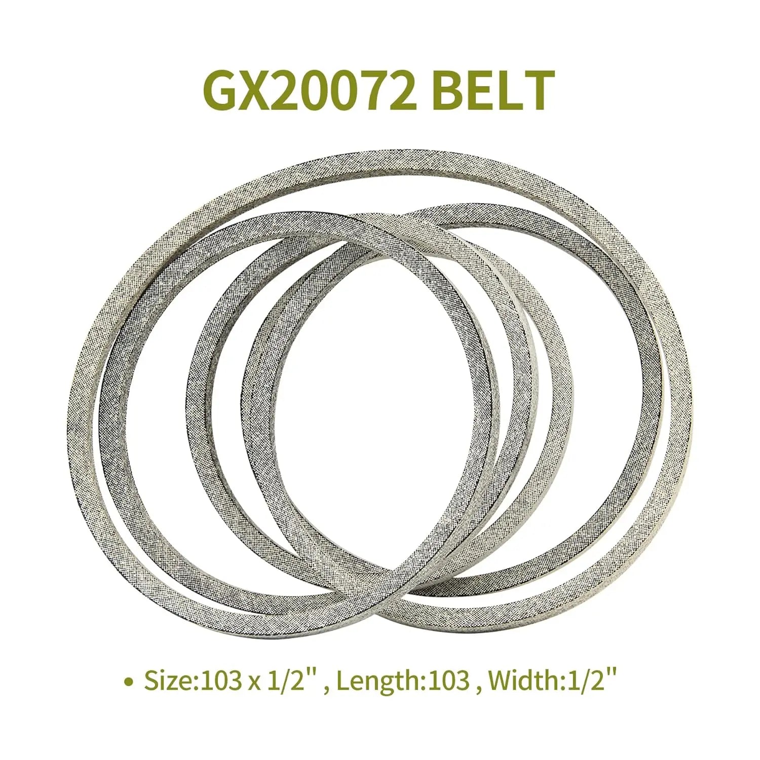 GX20072 Lawn Mower Deck Drive Belt 1/2" x 103" for John Deere Sabre GX20072 GY20570 42 Inch