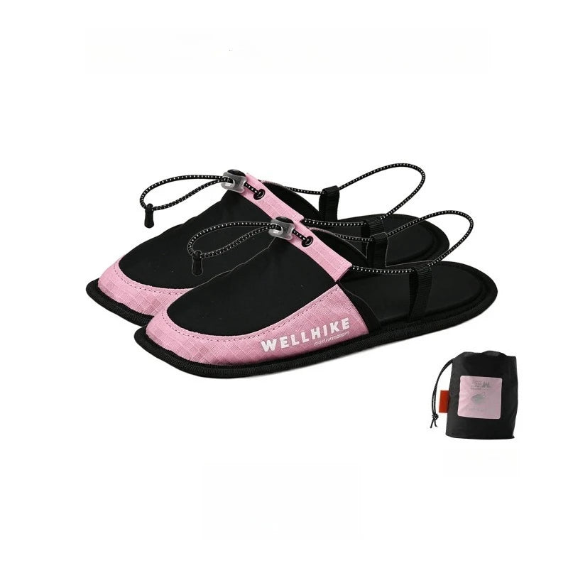 Ultra-Light Portable Travel Slippers Non-Slip Outdoor Beach Aircraft Hotel Slippers Reusable Comfortable Home Slippers