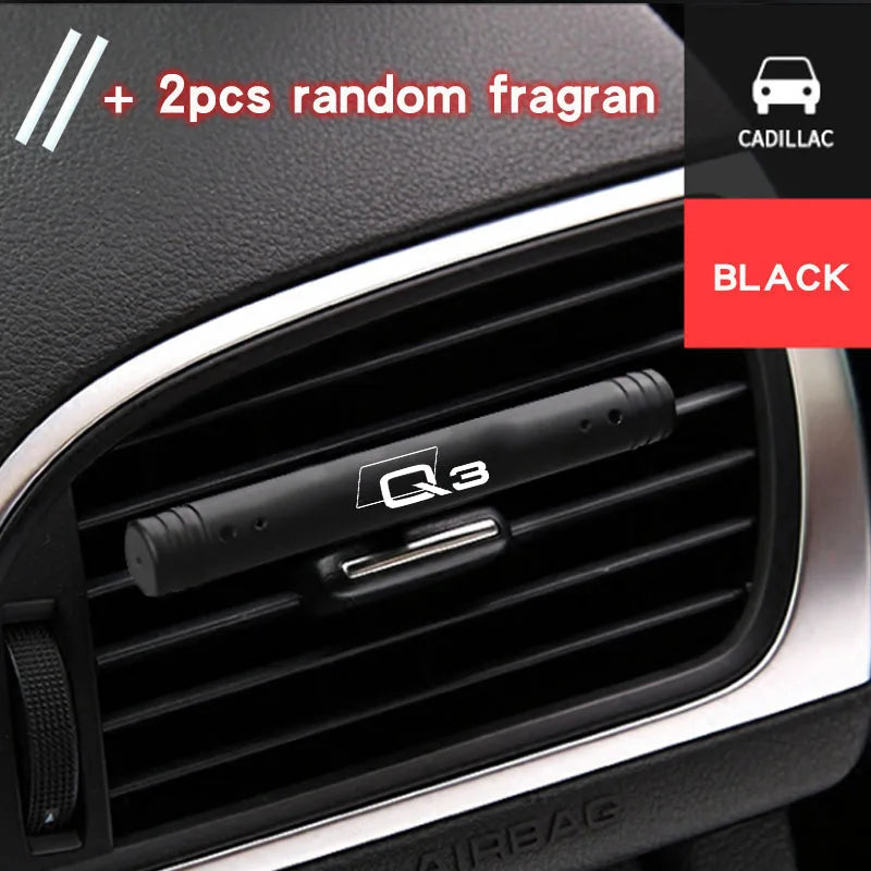 Car aromatherapy clip solid creative car aromatherapy health metal car aromatherapy stick small For Audi Q3 Car Accessorie