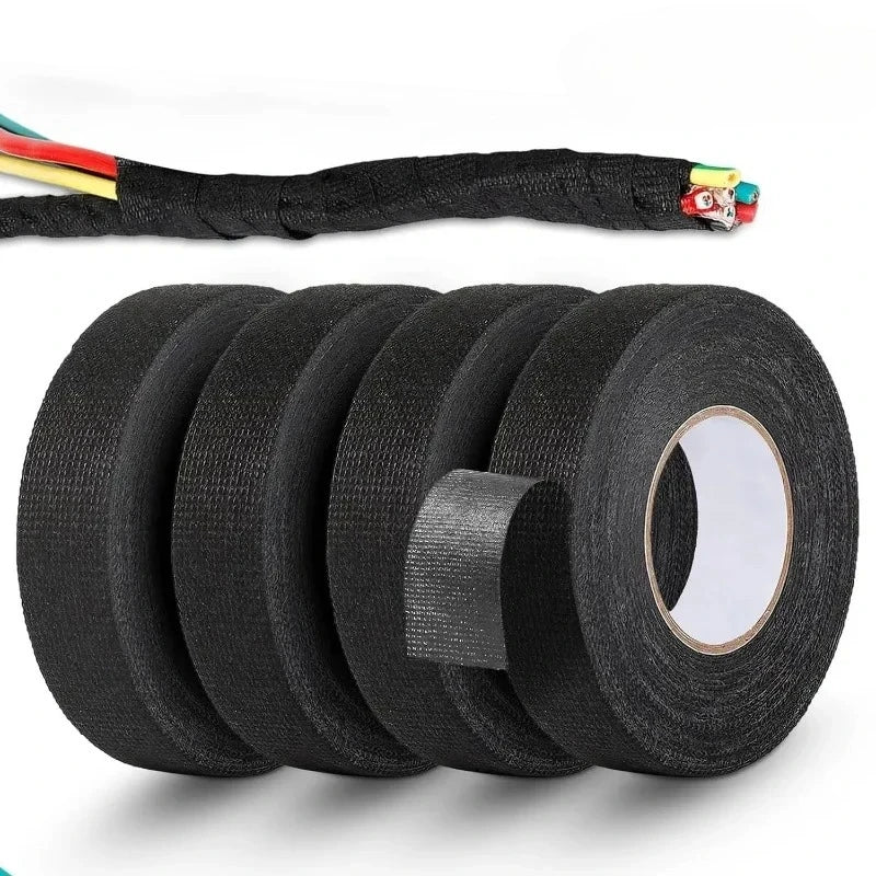 Cloth Fabric Tapes Noise Reduction 15Meter 9 15 25 30 35 40 45 50mm Auto Car Wiring Harness Bundle Wrap Cable Organizer Tape