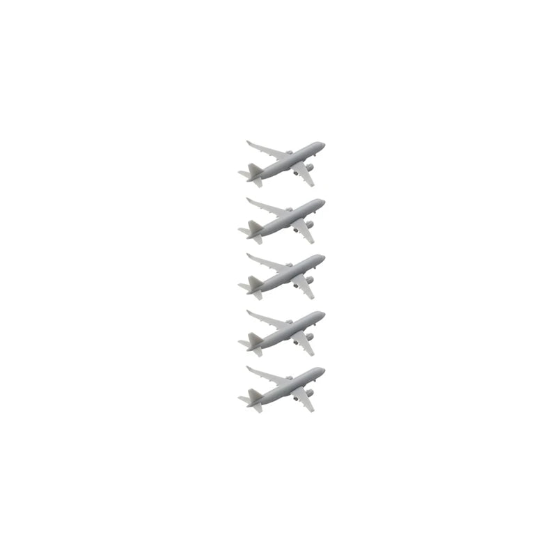 5PCS Multiple Scale A320neo Airliner Model 1/2000 1/1500 1/700 1/400 Static Aircraft w Landing Gear for DIY Building Decoration