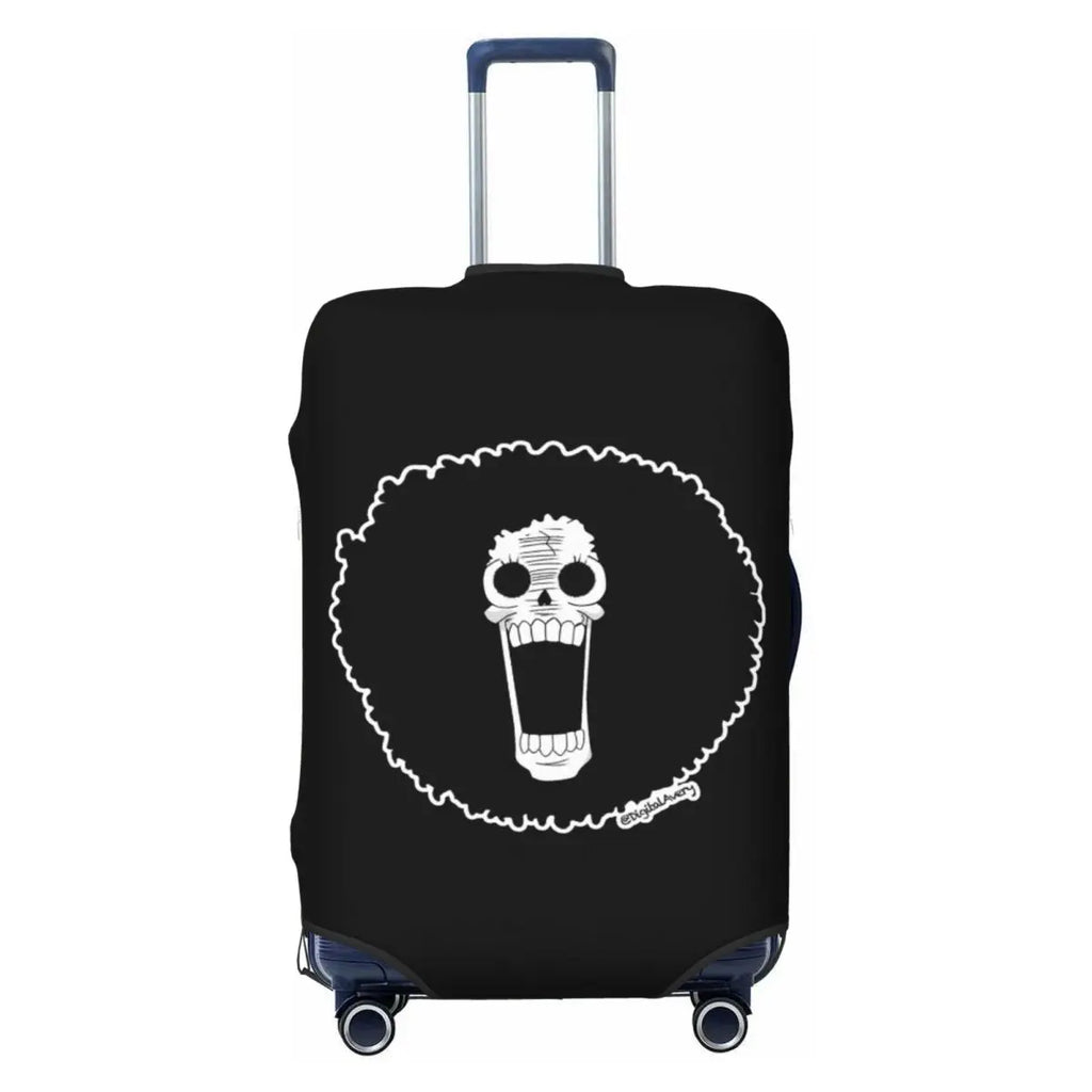 The Cheerful Pirate Flashing Victory Signs Suitcase Cover Flight Anime One Piece Elastic Luggage Case Cruise Trip Protection