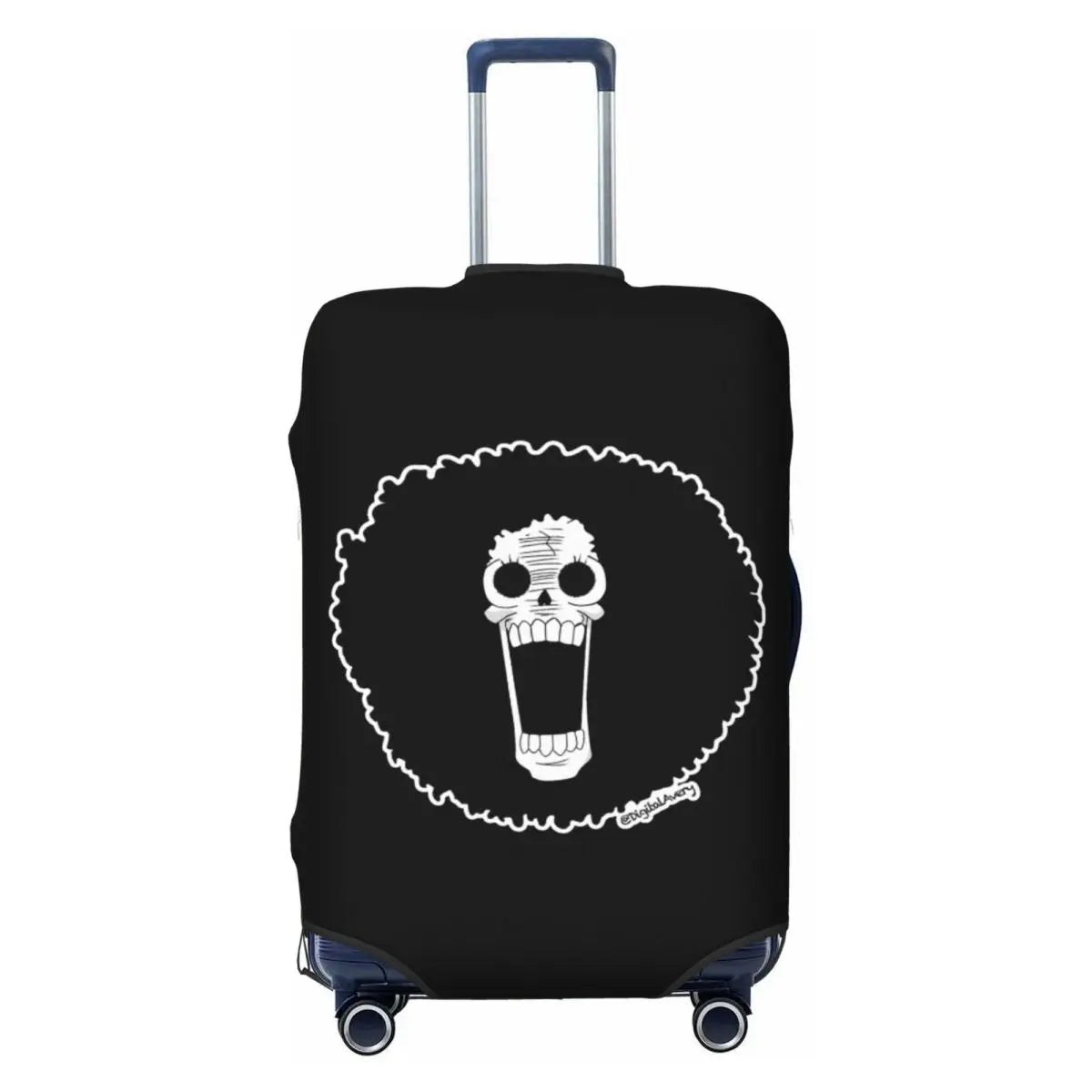 The Cheerful Pirate Flashing Victory Signs Suitcase Cover Flight Anime One Piece Elastic Luggage Case Cruise Trip Protection