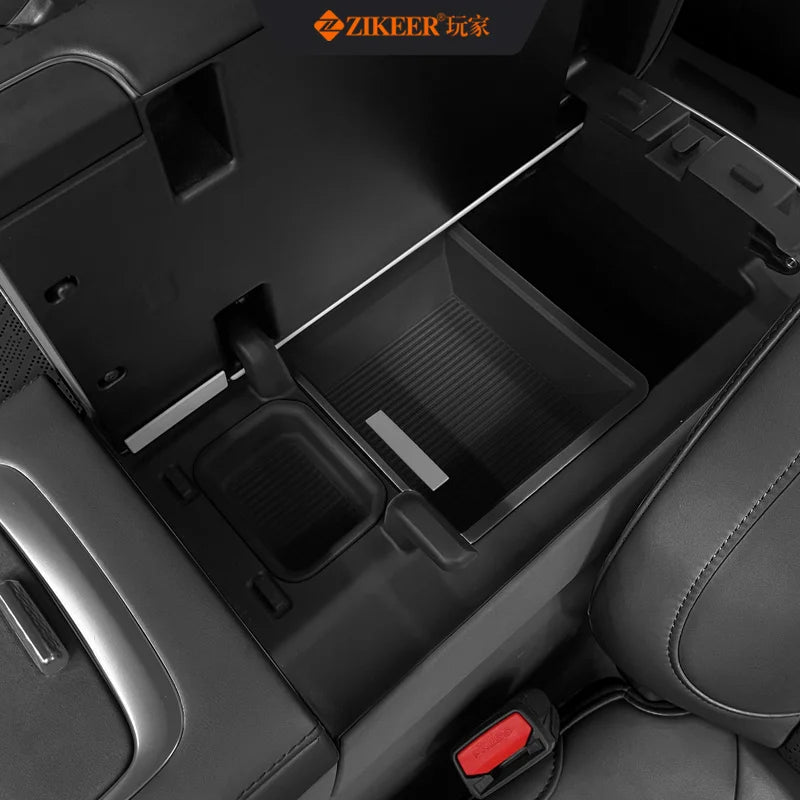 For ZEEKR 7X armrest box storage box double-layer design car storage box silicone material can move back and forth