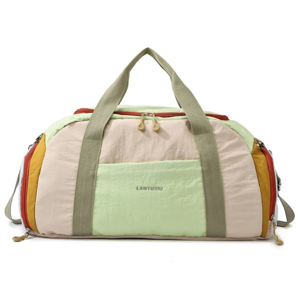 Yoga Gym Bag for Women Dry Wet Separation Large Capacity Sports Travel Duffle Bag Handbag Crossbody Bags