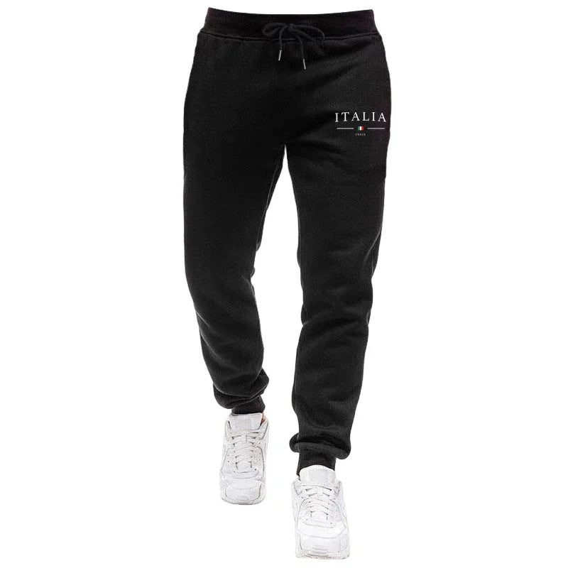 Popular autumn and winter men's fashionable hooded jacket+printed pants urban casual running sportswear daily exercise clothing