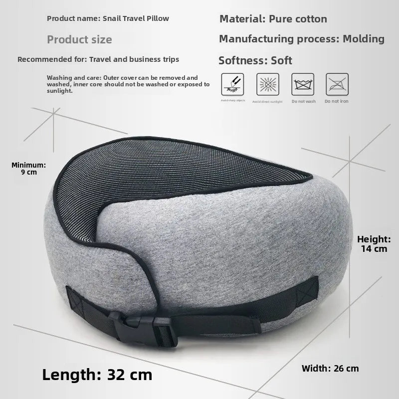 Memory Foam Neck Pillow Portable Travel Pillow Adjustable U-Shaped Pillow for Air Travel Nap Supportive Neck And Shoulder Relief
