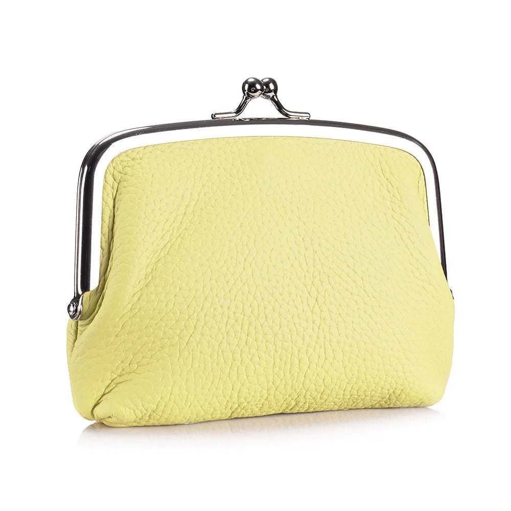 New women's coin purse, multi-layer card holder, girls' simple PU clasp wallet, portable lipstick coin purse, pocket bag