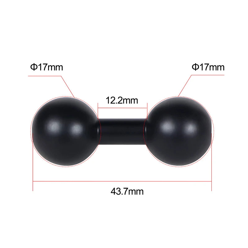13mm/15mm/17mm/20mm Ball Head Adapter Clip Mount for Gopro Hero 11 10 9 Action Camera Car Auto Mounting Bracket Recorder Sucker