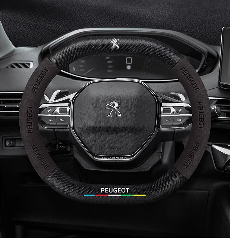 Car Steering Wheel Cover For Peugeot 106 107 108 206 207 208 301 307 308 406 407 408 508 607 2008 3008 4008 5008 GT RCZ Rifter