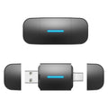2025 NEW Wireless Carplay Android Auto 2In1 Smart Dongle Adapter 5GWIFI BT5.2 For 99% OEM Car Comes With USB & TYPE-C Interfaces