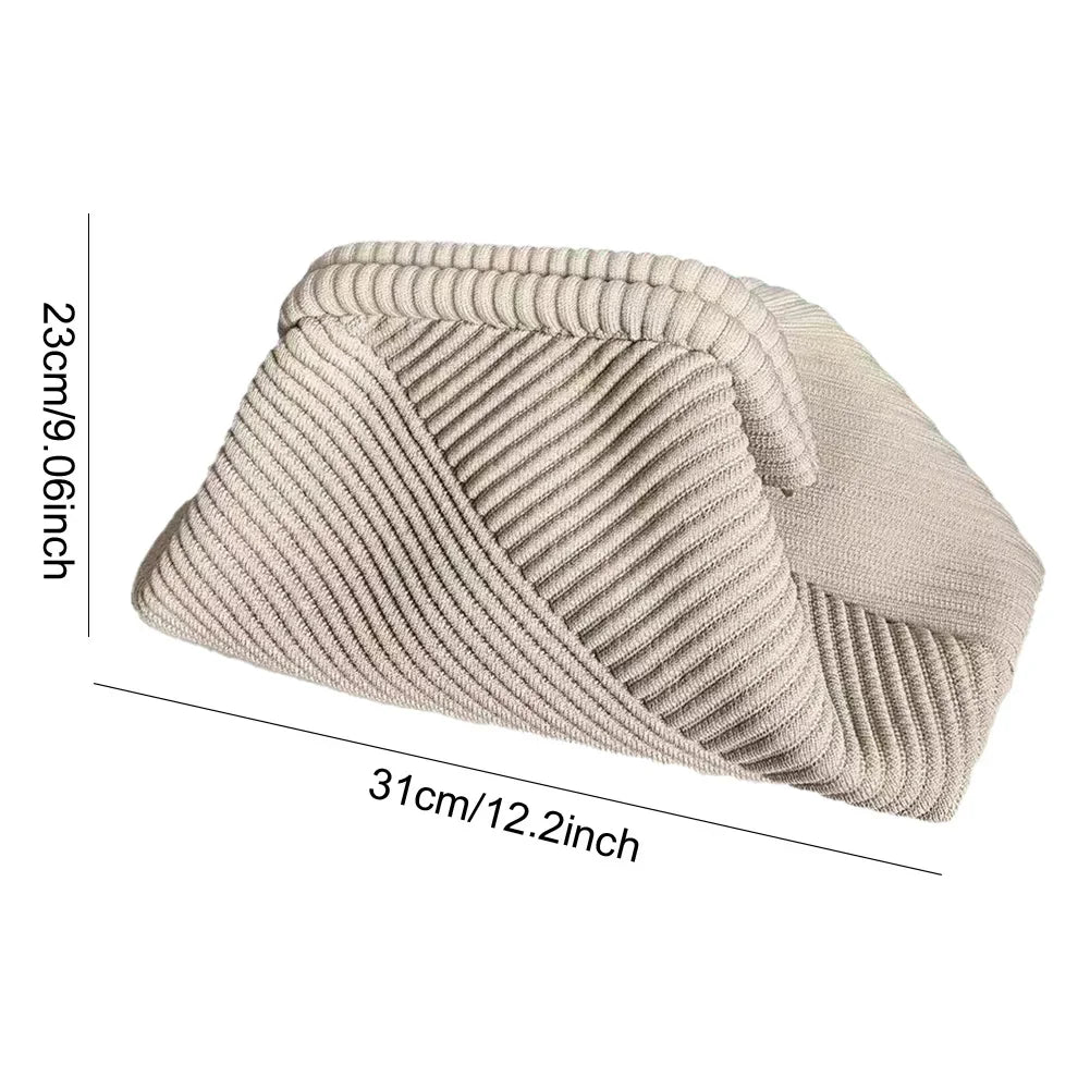 Summer Beach Clutch Bag for Women Woven Crochet Handbags Purses Knitting Dumpling Clutch Ruched Cute Cloud Casual Colorblock Bag