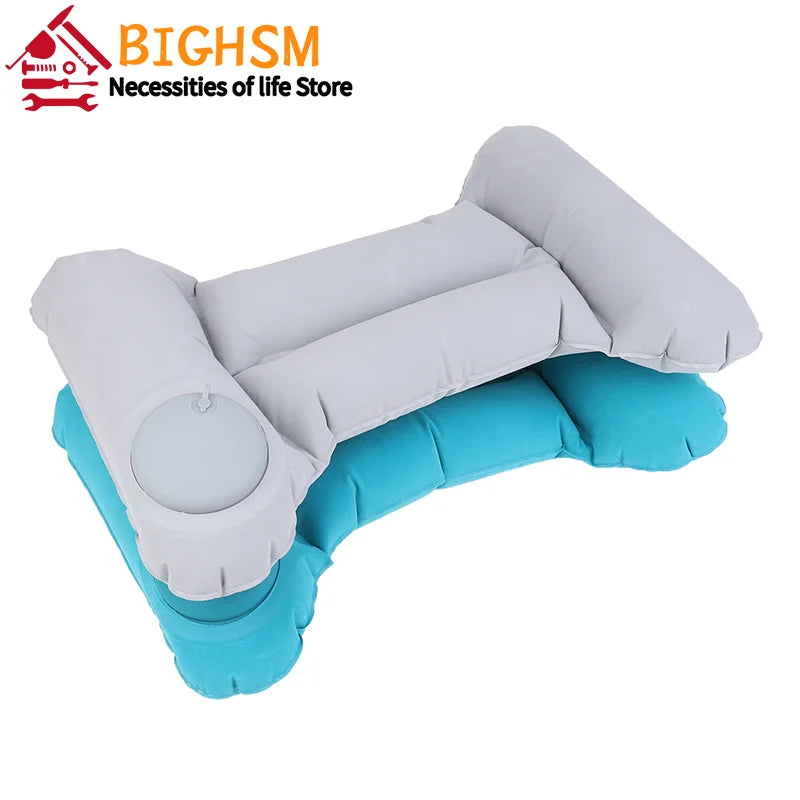Inflatable Travel Nursing Waist Pillow, Blow Up Lumbar Body Back Support Pillow For Airplane Long Flight Journey Travel Airplane