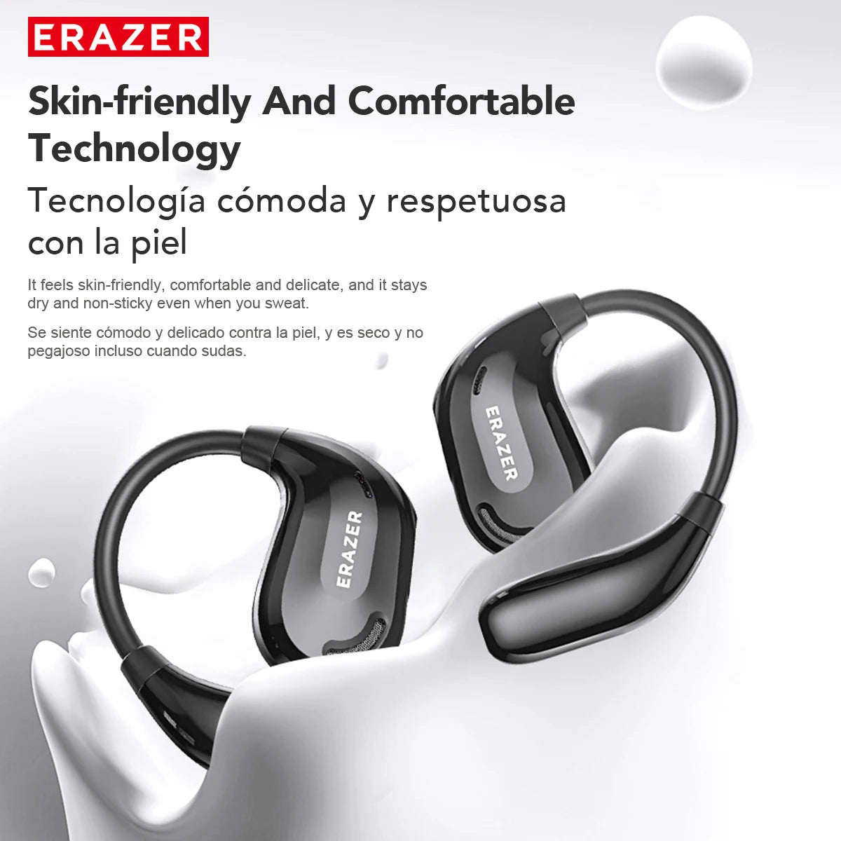 ERAZER XT66PRO Bluetooth Earphones ASMR Headsets DIY APP AI Translator Earbuds Wireless Headphones 13 Hours long life Display