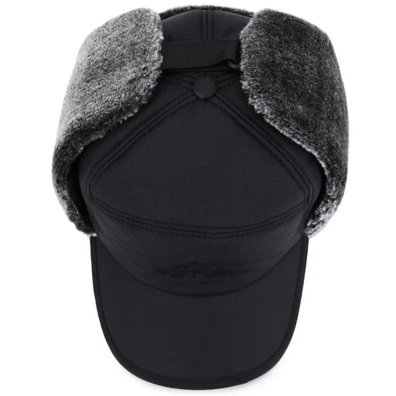 Thicken Winter Warm Hat Men Faux Fur Ear Flap Cap Women Soft Thermal Bonnets Hats for Outdoor Fishing Skiing Cap Hats