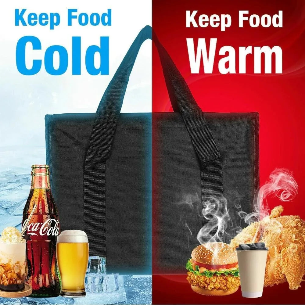 Large Insulated Bag,Insulation Food Delivery Bag,Insulated Reusable Grocery Bags,Reusable Grocery Tote,Soft Cooler Bag