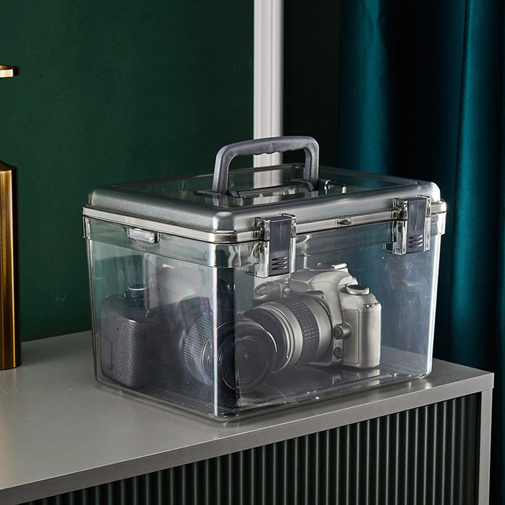 Camera Case with Handle Clear Sealing Drying Storage Box Good Anti Impact Durable Portable Dustproof Photographic Equipment Case