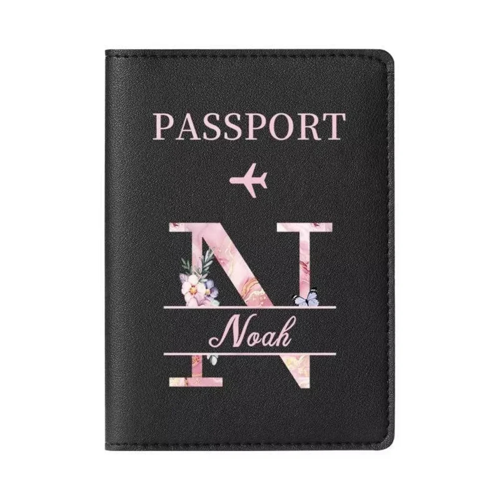 Personalized Passport Holder with custom Cute Cartoon Shiba Print, Multifunctional Ticket & Travel Document Organizer