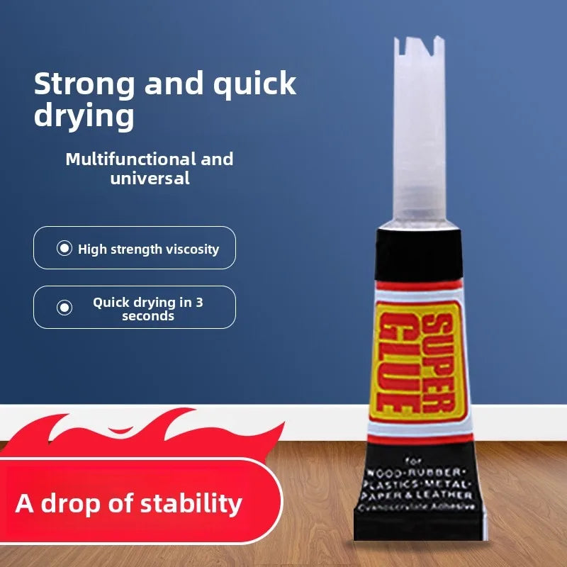 Liquid Super Glue Wood Rubber Metal Glass Cyanoacrylate Adhesive Stationery Store Nail Gel 502 Instant Strong Bond Leather