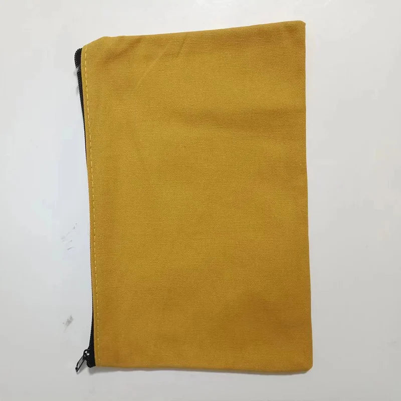 10/20/50 Canvas Zipper Bag, Stationery Packaging Bag, Change Storage Bag, Small Business Gift Bag Customizable Logo