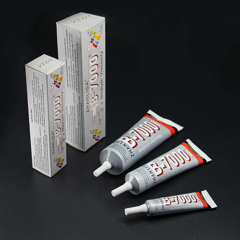Zhanlida 15/50/110ml B7000 Glue Super Transparent Epoxy Resin B-7000 Adhesive for Phone Display Screen Fabric Jewelry Rhinestone