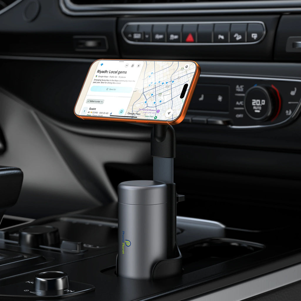 2026 New Height-adjustable Car Cup Mount Holder 360° Rotation Extra-strong Magnetic Car Phone Holder For Iphone17/16 Samsung S26