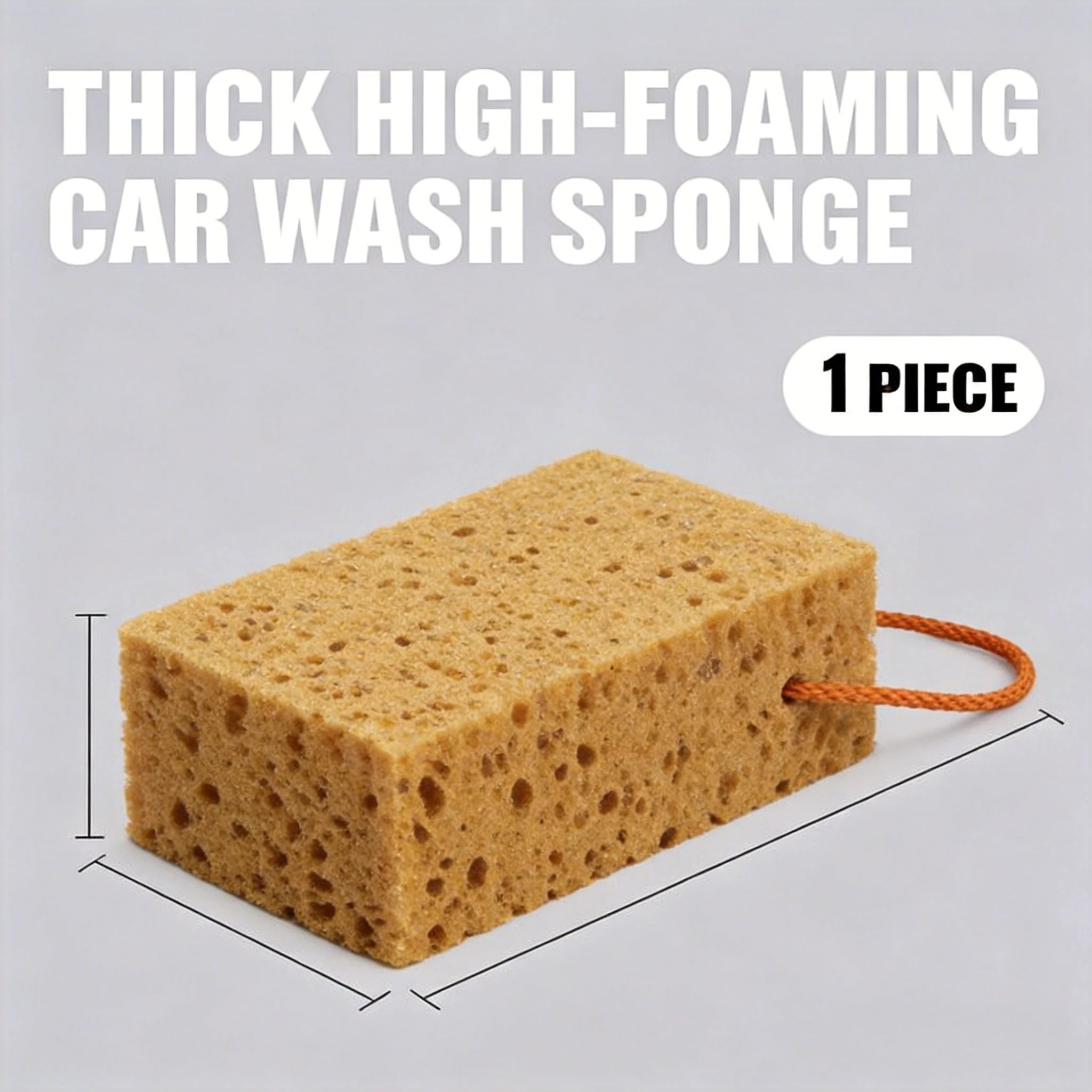 Large Size Thickened Car Wash Sponge, High Foam Honeycomb Seaweed Sponge for Car Cleaning Dirt Removal