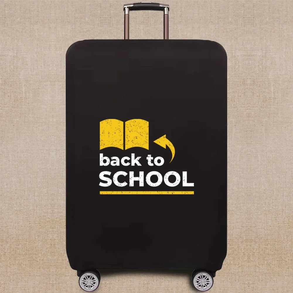 Travel Accessories Luggage Case Suitcase Dust Protective Cover 18-28 Inch Phrase Pattern Series Trolley Case Elastic Cover