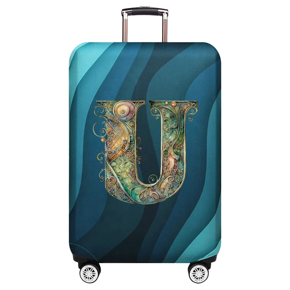 Luggage Cover Stretch Fabric Suitcase Protector Case Graphic Series Pull Rod Baggage Dust Case Covers for18-32 Inch Suitcase