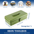 Iron Carrying Case Tool box Hardware Tool Box Organizer Multifunctional Metal Tool Box Electrician Carpenter Workshop Suitcase