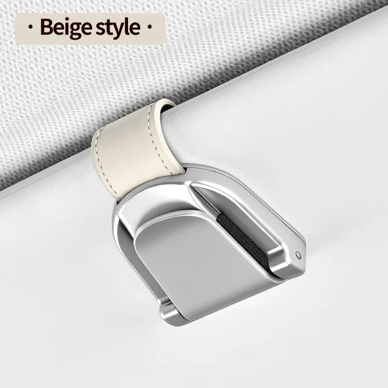 Multi Functional Car Glasses Clip Car Glasses Frame Alloy Car Interior Sunshade Storage Box Sunglasses Clip Card Clip