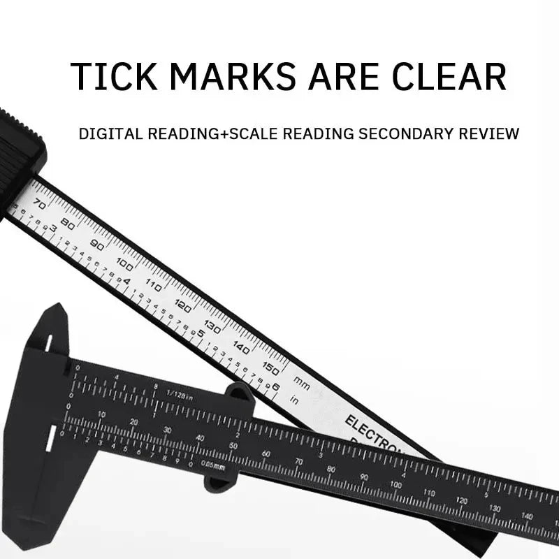 1PC Plastic Vernier Caliper New Caliper Mini Text Play Caliper Student Vernier Ruler 0 to 150mm Measuring Tool