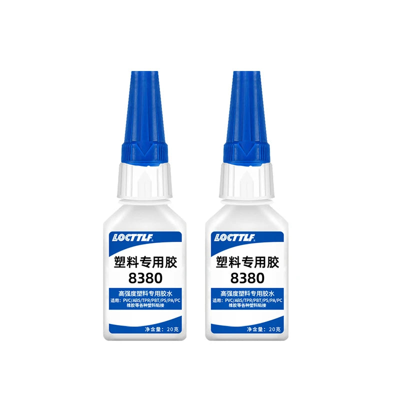 LOCTTLF 20g Plastic Glue Adhesive for 3D Printing Toy Car ABS PVC Super Instant  Glue Bonding Between Plastics Waterproof Clear